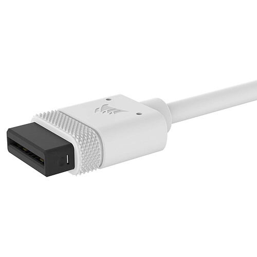 Corsair iCue Link 90° Cable 200mm (x 2) - Blanc pas cher