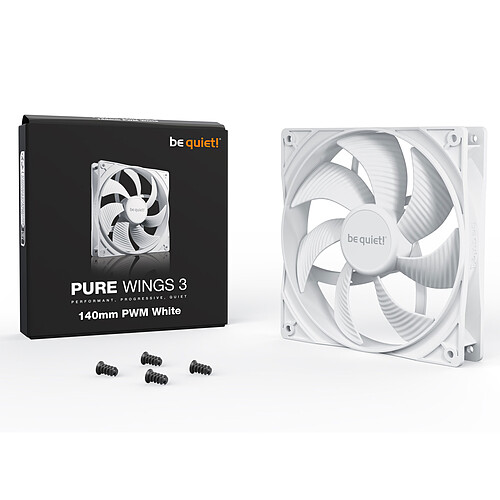 be quiet! Pure Wings 3 140mm PWM (Blanc) pas cher