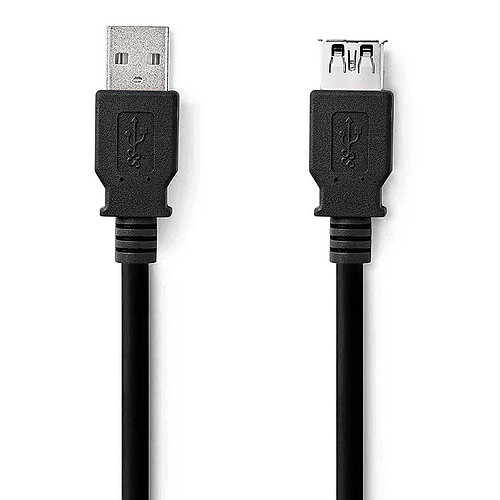 Nedis Rallonge USB 3.0 - 2 m - noir pas cher