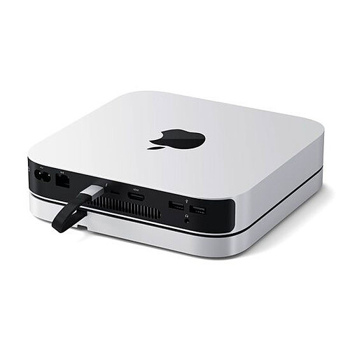 SATECHI Stand & Hub Mac Mini / Mac Studio Argent pas cher