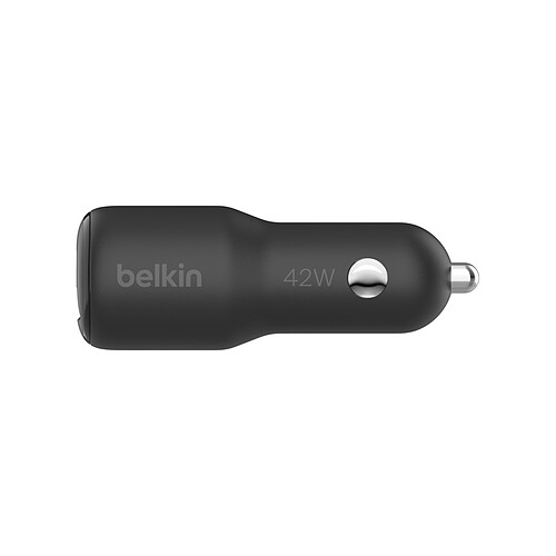 Belkin Chargeur Allume cigare 42W (USB-C 30W + USB-A 12W) (Noir) pas cher