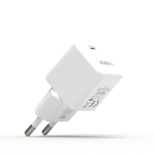 Akashi Chargeur secteur USB-C 30W Origine France Garantie Blanc pas cher