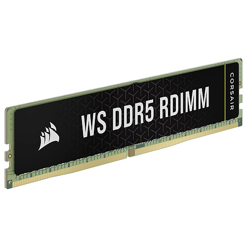 Corsair WS DDR5 RDIMM 64 Go (4 x 16 Go) 6000 MHz CL40 (CMA64GX5M4B6000Z40) pas cher
