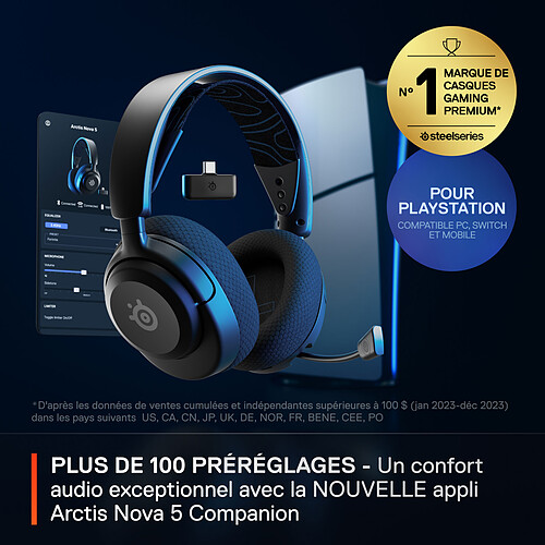 SteelSeries Arctis Nova 5P (Noir) pas cher