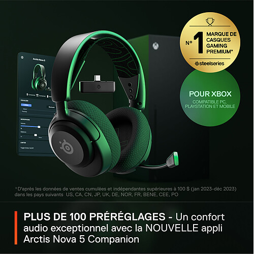 SteelSeries Arctis Nova 5X (Noir) pas cher