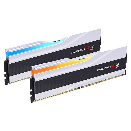 G.Skill Trident Z5 RGB 32 Go (2 x 16 Go) DDR5 7200 MHz CL34 - Blanc pas cher