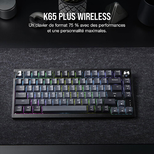 Corsair Gaming K65 Plus Wireless pas cher