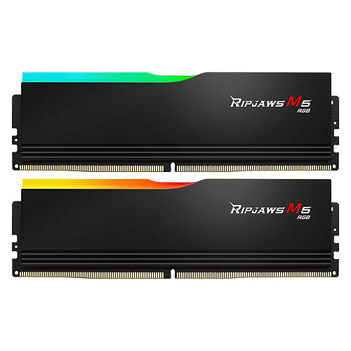 G.Skill Ripjaws M5 RGB 64 Go (2 x 32 Go) DDR5 6000 MHz CL30 - Noir pas cher