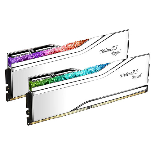 G.Skill Trident Z5 Royal 32 Go (2 x 16 Go) DDR5 6400 MHz CL30 - Argent pas cher