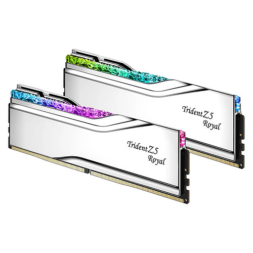 G.Skill Trident Z5 Royal 32 Go (2 x 16 Go) DDR5 7600 MHz CL36 - Argent pas cher