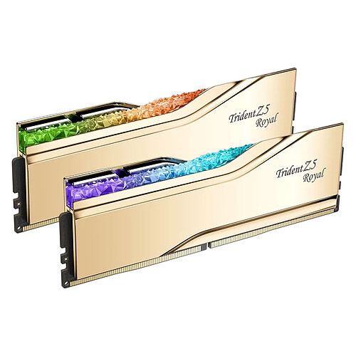 G.Skill Trident Z5 Royal 48 Go (2 x 24 Go) DDR5 8400 MHz CL40 - Or pas cher
