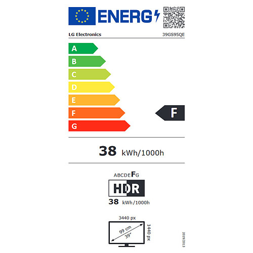 LG 39" OLED - UltraGear 39GS95QE-B pas cher