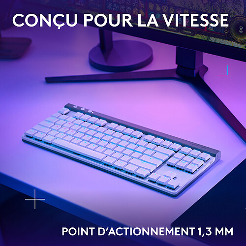 Logitech G G515 TKL Lightspeed Blanc (Tactile Version) pas cher