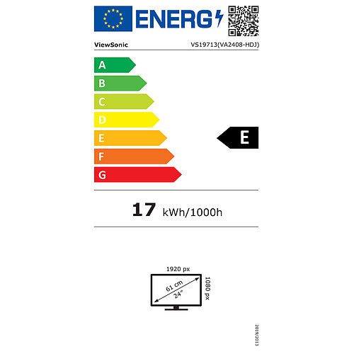 ViewSonic 23.8" LED - VA2408-HDJ pas cher