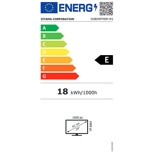 iiyama 23.8" LED - ProLite XUB2497HSN-W1 pas cher