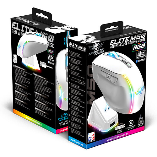 Spirit of Gamer Elite M50 - Blanc pas cher