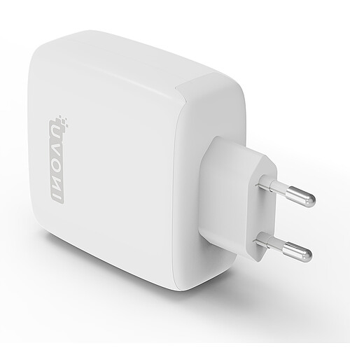 INOVU Chargeur Secteur USB-C 100 W Power Delivery GaN + TEXTORM Câble USB-C 3.1 Gen 2 (10 Gbps) - Mâle/Mâle - 1 M x2 pas cher