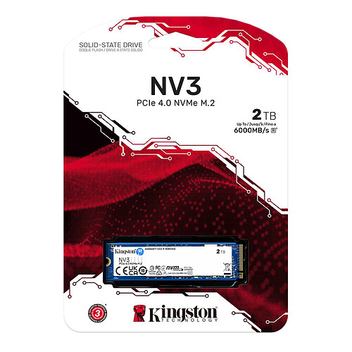 Kingston SSD NV3 2 To pas cher