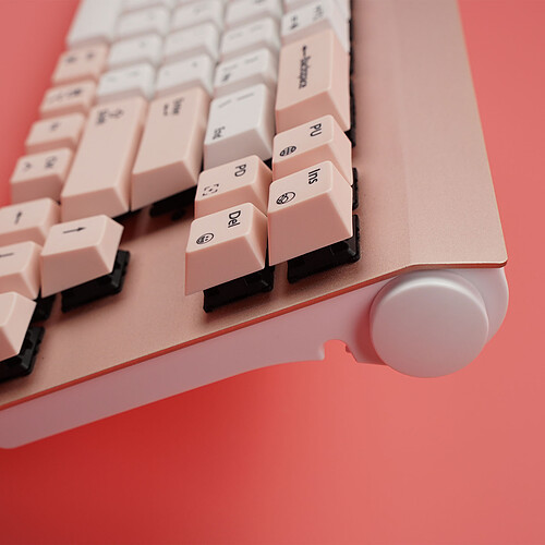 The Keyboard House Gingko Pro MX Red (Rose) pas cher