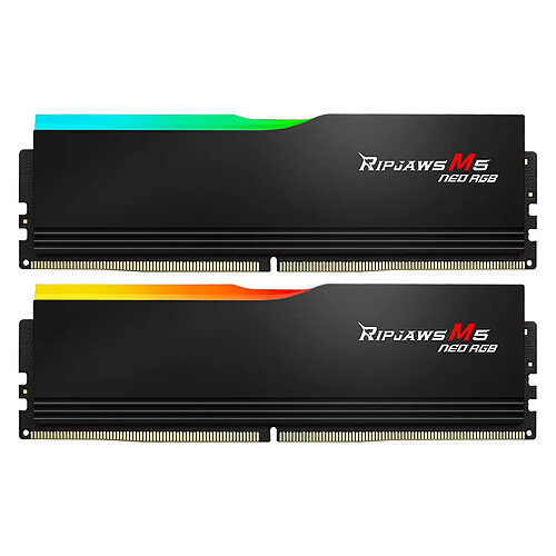 G.Skill Ripjaws M5 Neo RGB 32 Go (2 x 16 Go) DDR5 6000 MHz CL30 - Noir pas cher