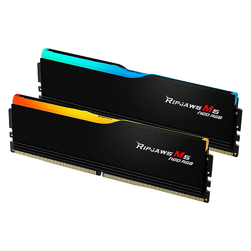 G.Skill Ripjaws M5 Neo RGB 32 Go (2 x 16 Go) DDR5 6000 MHz CL36 - Noir pas cher