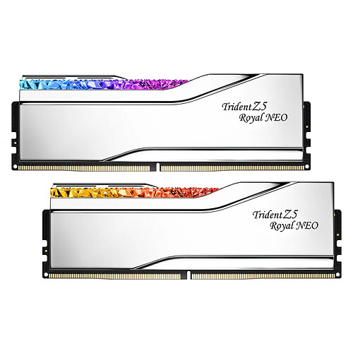 G.Skill Trident Z5 Royal Neo 32 Go (2 x 16 Go) DDR5 6000 MHz CL28 - Argent pas cher