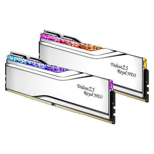 G.Skill Trident Z5 Royal Neo 32 Go (2 x 16 Go) DDR5 6000 MHz CL28 - Argent pas cher