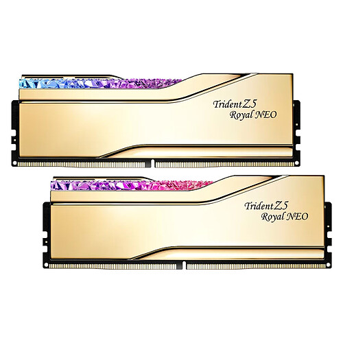 G.Skill Trident Z5 Royal Neo 32 Go (2 x 16 Go) DDR5 6000 MHz CL28 - Or pas cher