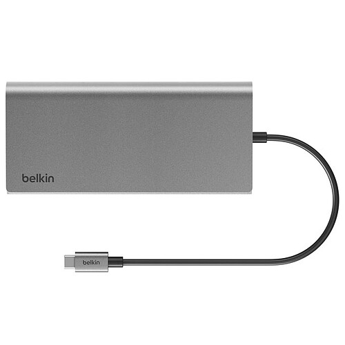 Belkin Hub USB-C avec 2x HDMI 4K, RJ45, 2 USB-C, 2 USBA compatible Mac et PC pas cher