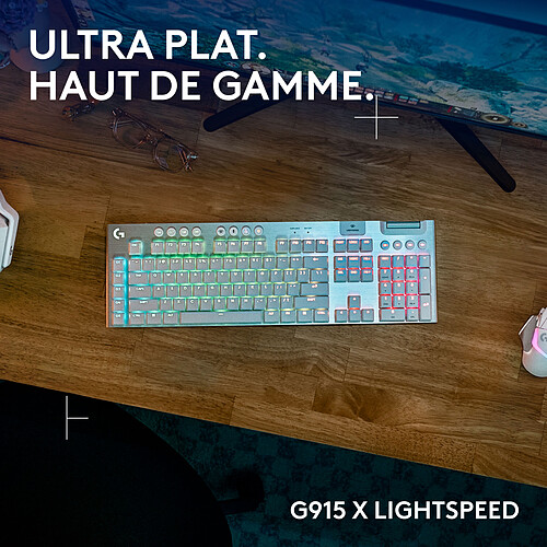 Logitech G G915X Lightspeed Blanc (Tactile Version) pas cher