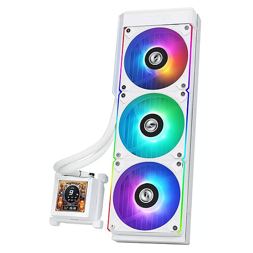 Lian Li Hydroshift LCD 360R (blanc) pas cher