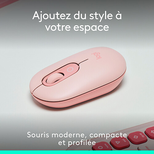 Logitech POP Mouse (Rose) pas cher