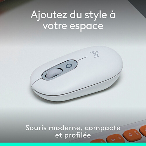 Logitech POP Mouse (Blanc) pas cher