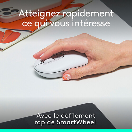 Logitech POP Mouse (Blanc) pas cher