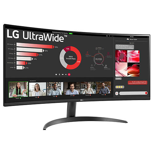 LG 34" LED - UltraWide 34WR50QK-B pas cher