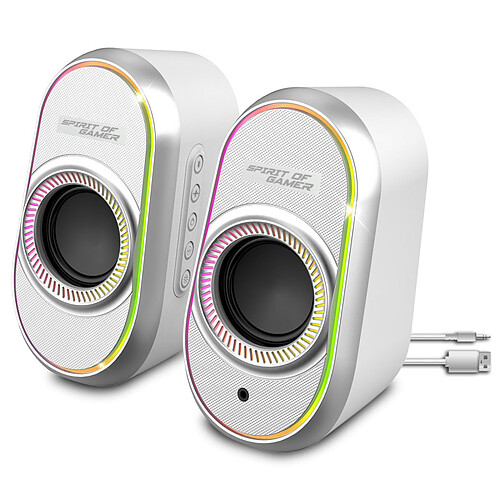Spirit of Gamer Fanatic 500 (Blanc) pas cher