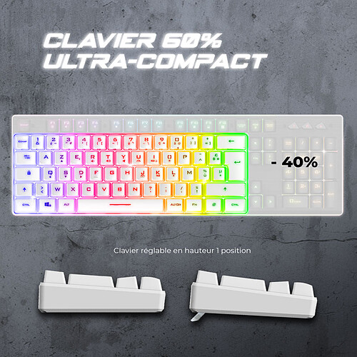 Spirit of Gamer Pro K2 (Blanc) pas cher