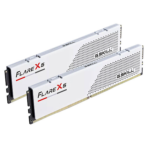 G.Skill Flare X5 Series Low Profile 32 Go (2x 16 Go) DDR5 6400 MHz CL32 - Blanc pas cher