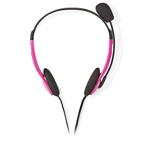 Nedis Portable Stereo Headset (Rose) pas cher