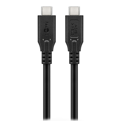 Goobay Câble USB4 Type C (M/M) - Power Delivery - 2 m pas cher