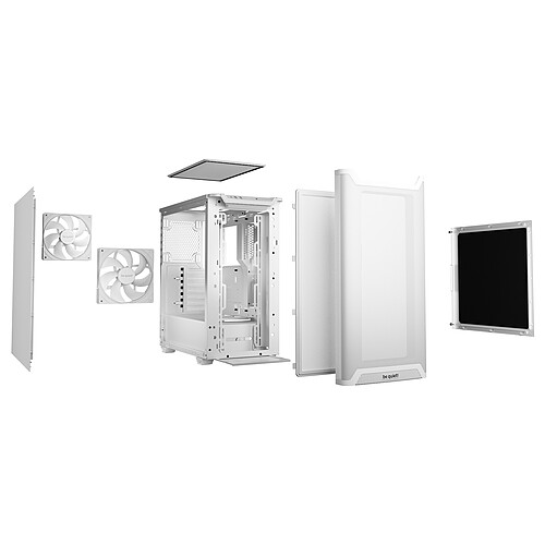 be quiet! Pure Base 501 Airflow - Blanc pas cher