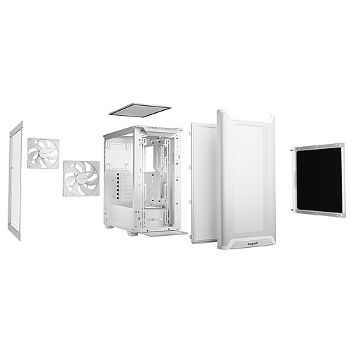 be quiet! Pure Base 501 Airflow Window - Blanc pas cher