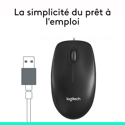 Logitech Mouse M100 (Noir) pas cher