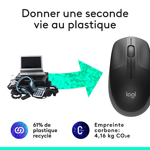 Logitech M190 (Charbon) pas cher