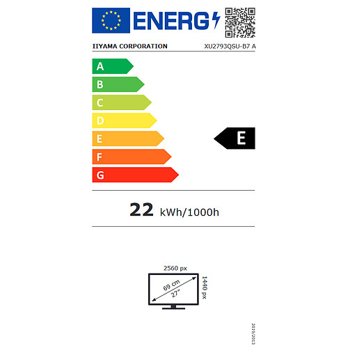 iiyama 27" LED - ProLite XU2793QSU-B7 pas cher