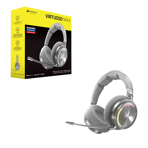 Corsair Virtuoso Max Wireless (Blanc) pas cher