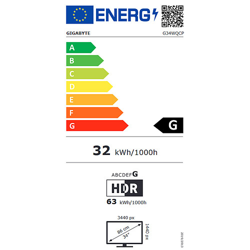 Gigabyte 34" LED - G34WQCP pas cher