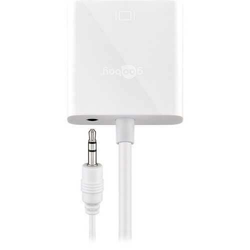 Goobay adaptateur HDMI mâle / VGA femelle + Jack 3.5 mm (Blanc) pas cher