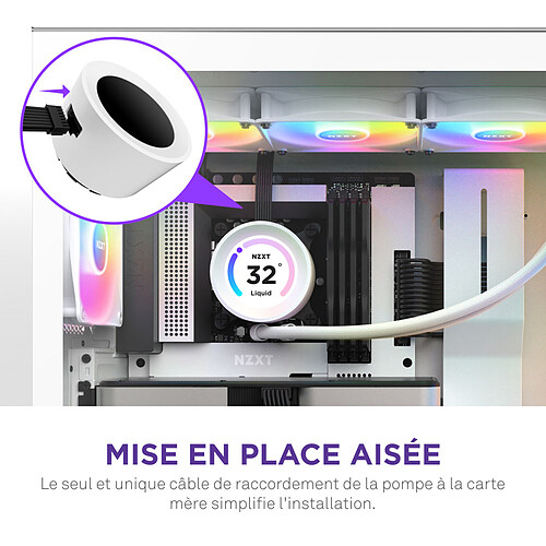 NZXT Kraken Elite 360 RGB Blanc pas cher