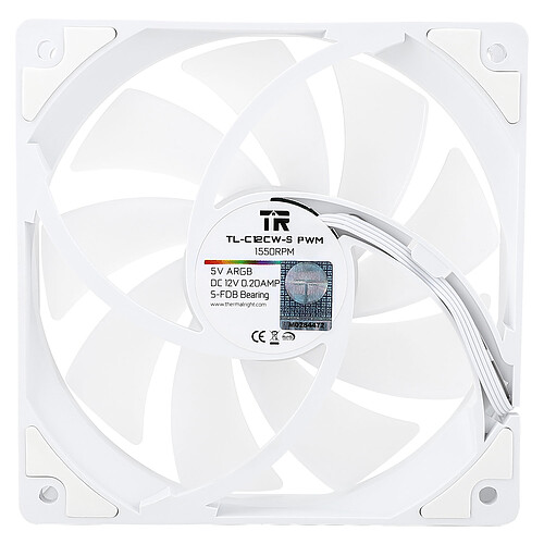 Thermalright TL-C12CW-S - Blanc (Par 3) pas cher